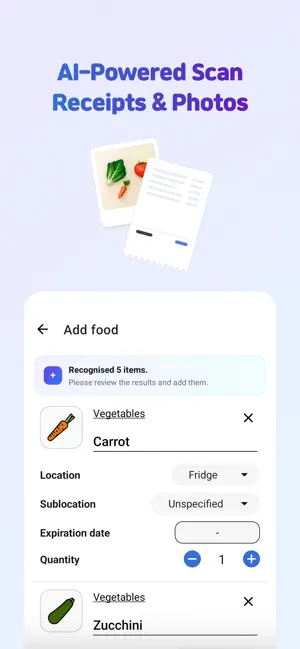 Wonder Fridge: Food Organizer screenshot 3