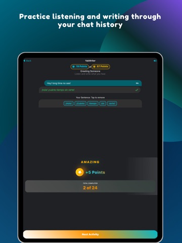 LingoYak: AI Language Tutor iPad screenshot