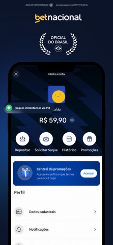 Betnacional Apostas Esportivas iPhone screenshot 8