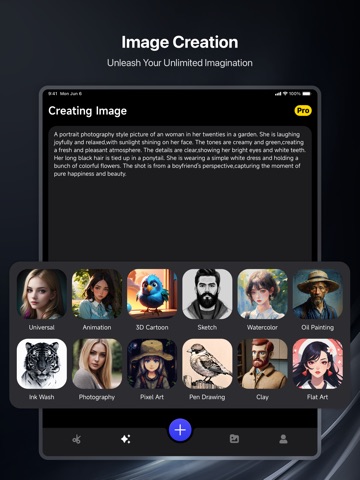 AI Hairstyle - Avatar Maker iPad screenshot