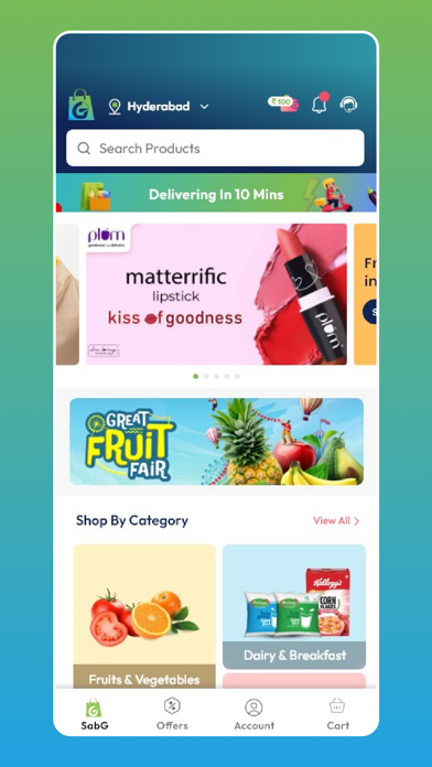 SABG: 10 Min Grocery Delivery Screenshot