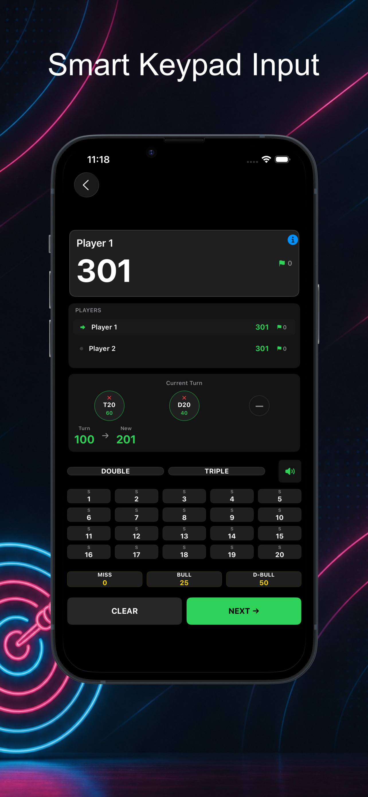 Dartly: Darts Scorer & Counter screenshot 3