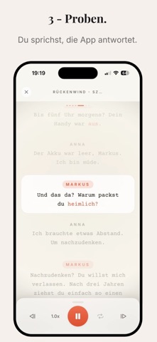 Spielpartner:in – Textprobe iPhone screenshot