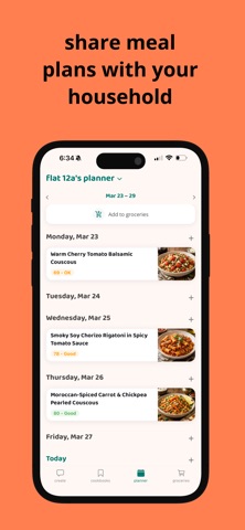 noms - AI recipe & meal plan screenshot