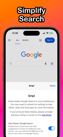 Smpl for Safari iPhone screenshot