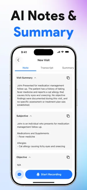 AI Medical Scribe & Clinician screenshot 2