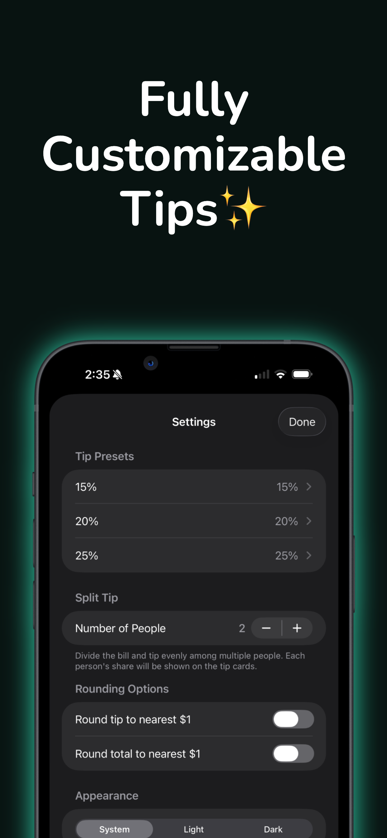 iTip Smart Tip Calculator screenshot 4
