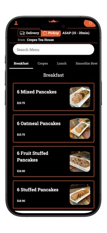 Crepes Tea House iPhone screenshot