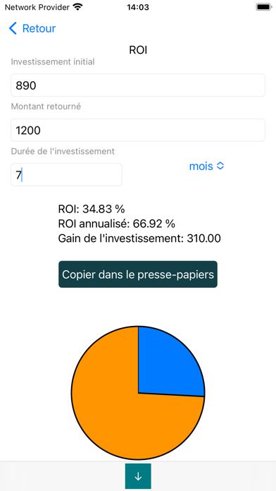 Screenshot #2 pour Calculatrices Finances