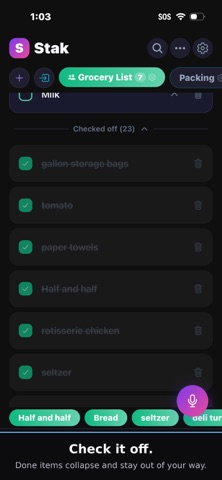 Stak: Smart Lists & To-Do screenshot