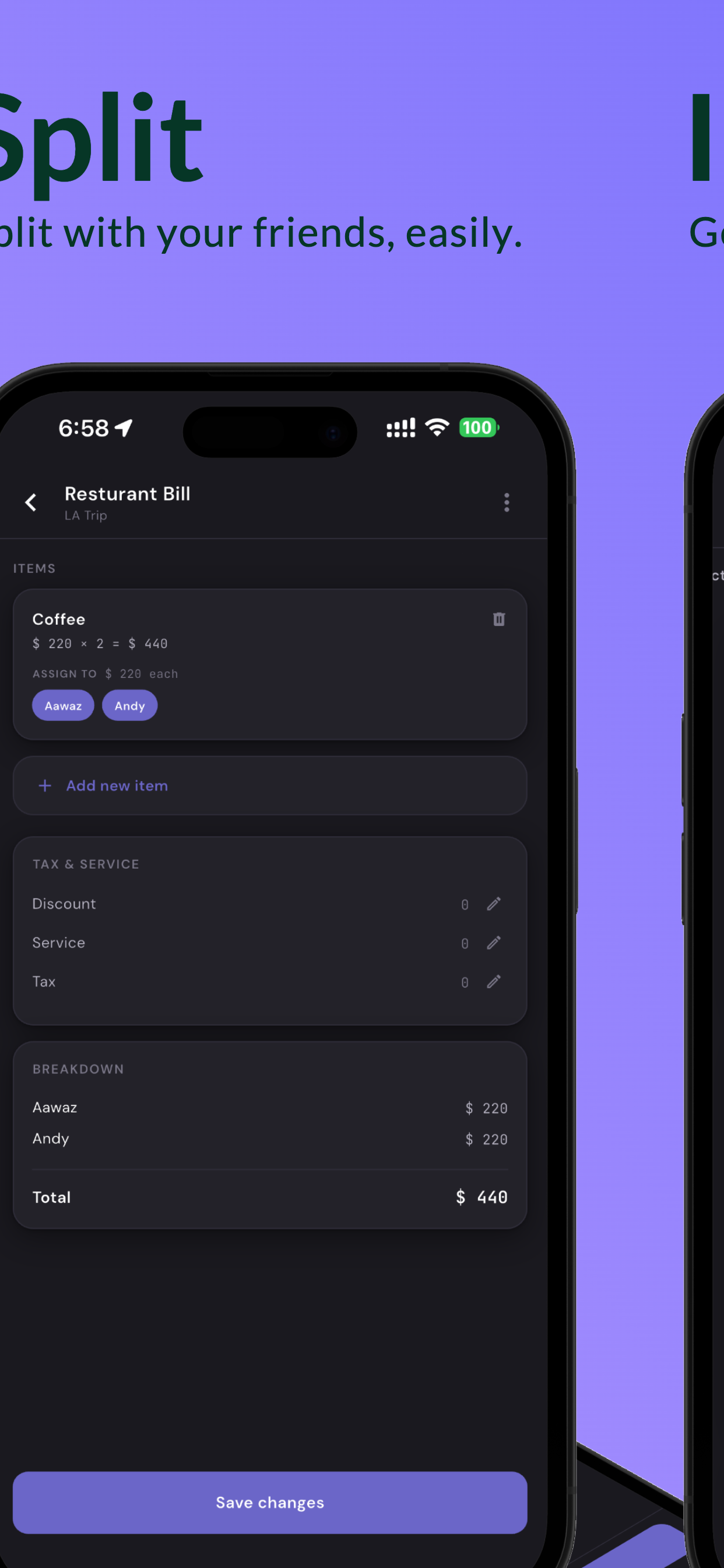 ClearTab: Split Bills Clearly screenshot 3