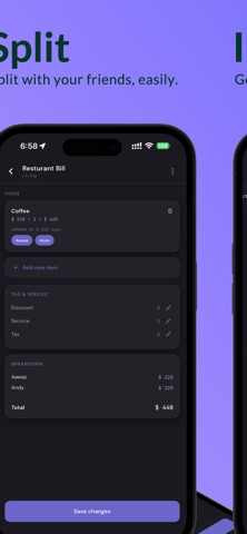 ClearTab: Split Bills Clearly iPhone screenshot