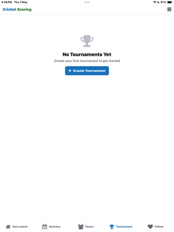 CricPulse-Cricket Scoring App iPad screenshot