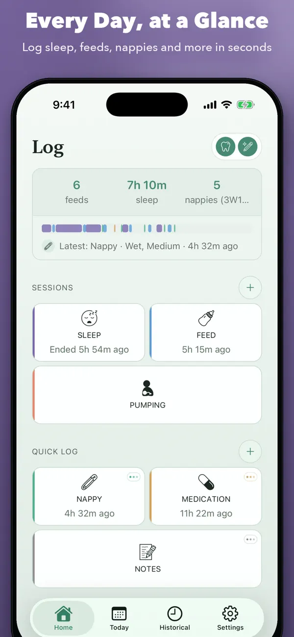 Screenshot #3 pour Hatchling - Baby Tracker