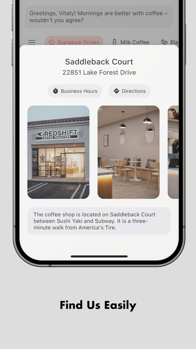Redshift Coffee Roasters screenshot