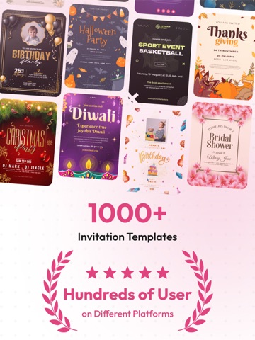Invitation Maker- Invites RSVP iPad screenshot