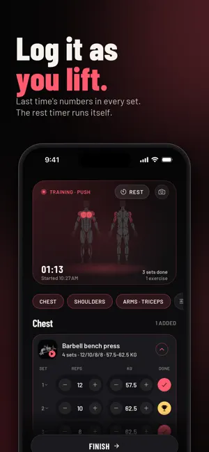 Gym Commitment: AI Workout Log screenshot 1