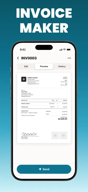 Invoice Maker and Estimate App screenshot 1