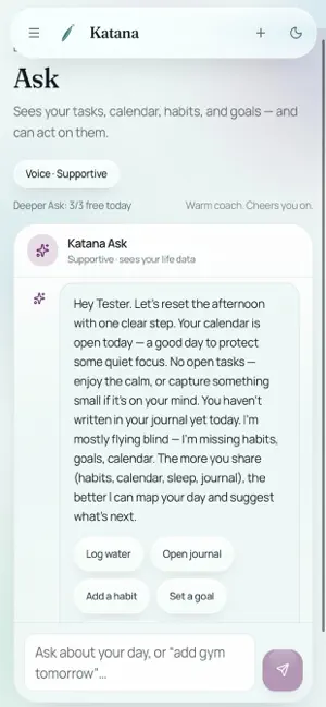 Katana Personal screenshot 2