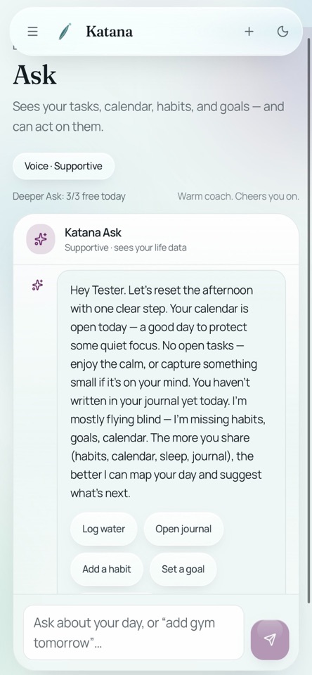 Katana Personal screenshot 2