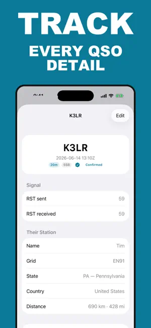 Ham Radio Log: POTA & QSO screenshot 2