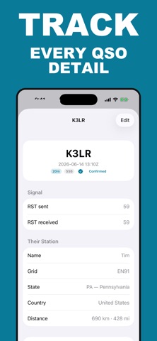 Ham Radio Log: POTA & QSO screenshot