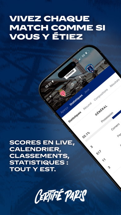 Paris FC iPhone screenshot 3