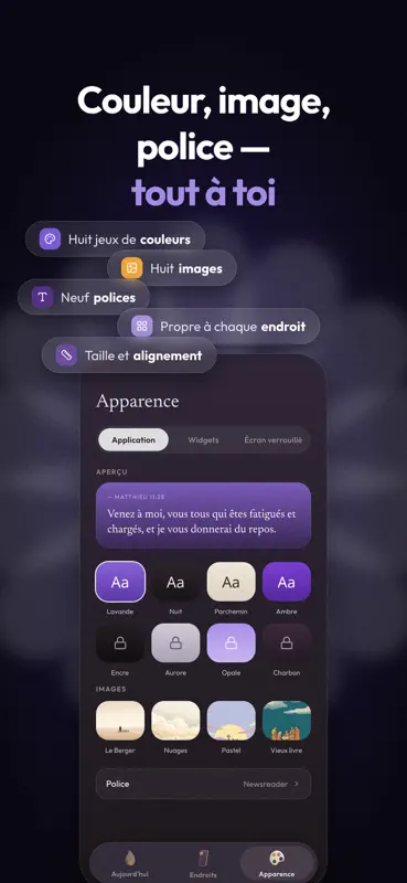 Verset du Jour : Bible Widget screenshot 5 of 7