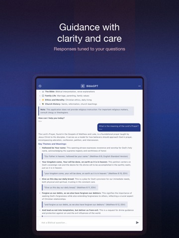 BibleGPT: Study Bible with AI iPad screenshot