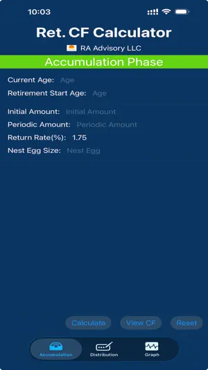 Retirement Cashflow Calculator screenshot 1