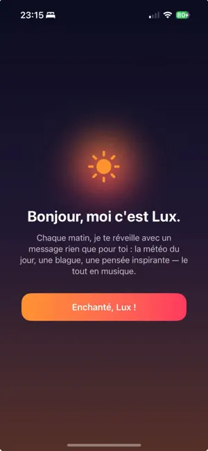 Lux — Réveil intelligent screenshot 1