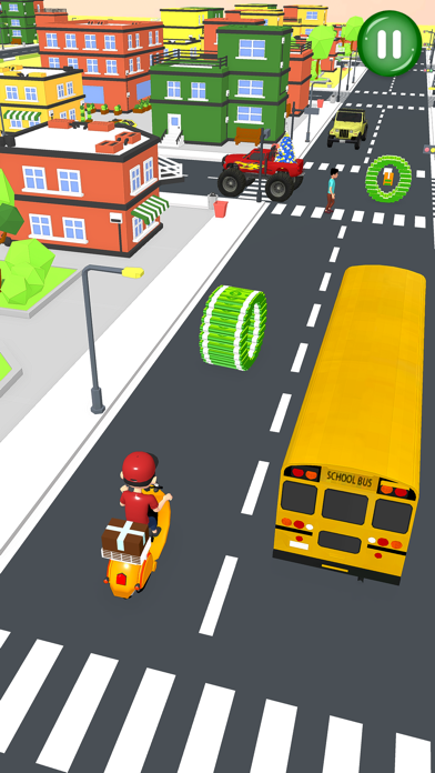 Bike Rider Pizza Delivery Game Screenshot