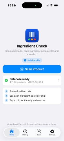Ingredient Lookup Screenshot 1 of 7