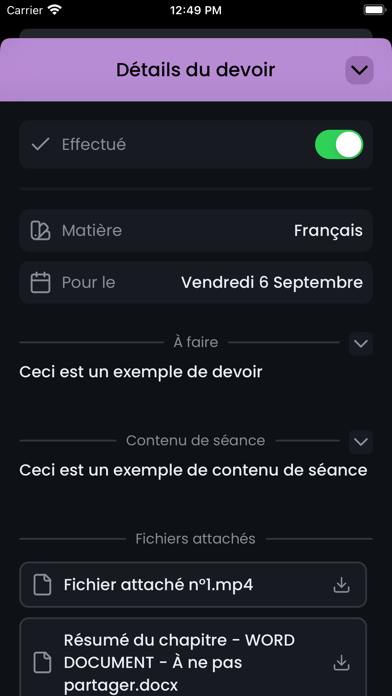 MoyennesED Screenshot