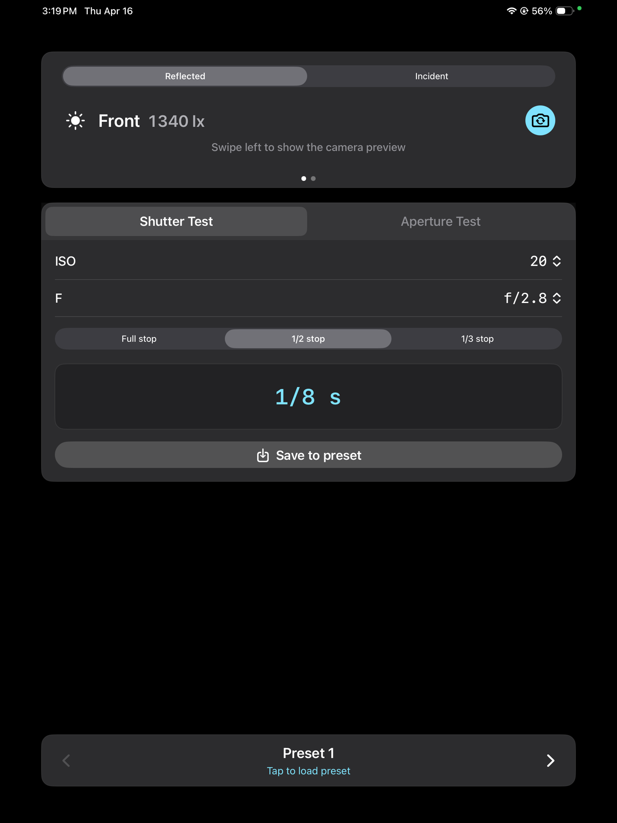 Camera Light Meter screenshot 6