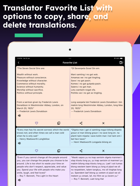English - Tok Pisin Translator iPad screenshot