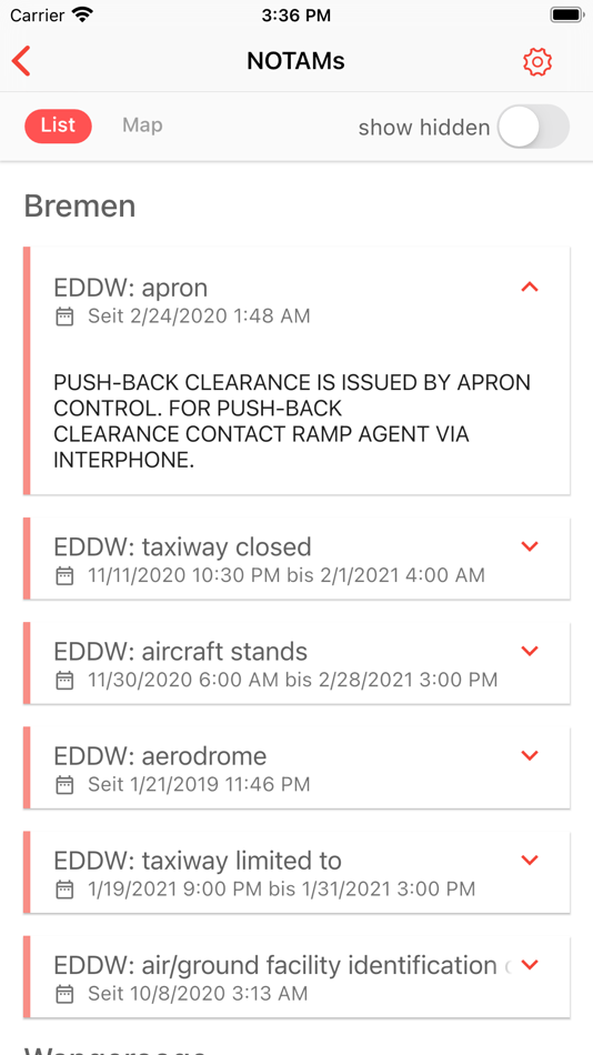 #1. NOTAM Briefing (VFR/IFR) (iOS) 由: Hermann Hoelter