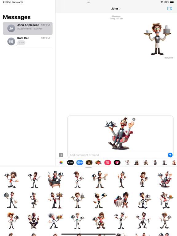 Screenshot #5 pour Wacky Waiter Stickers