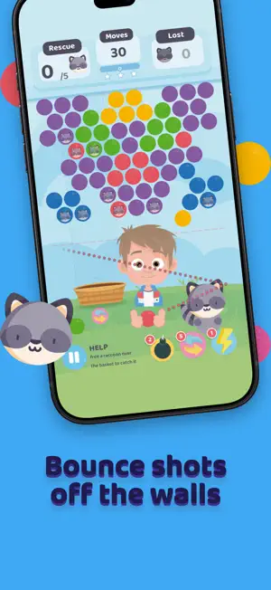 Raccoon Rescue: Bubble Shooter screenshot 3