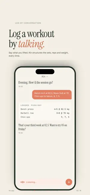 Kin - Train Smarter screenshot 2