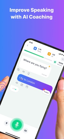 LingUp: AI Language Tutor iPhone screenshot