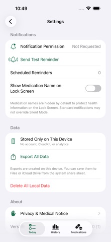 Medication Reminder & Dose Log Screenshot 4 of 4
