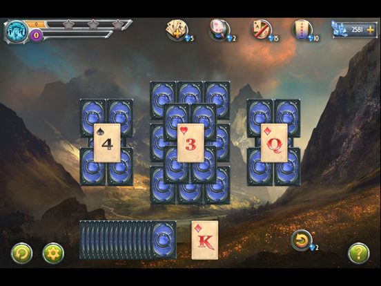 Tri Peaks Solitaire 1 iPad screenshot