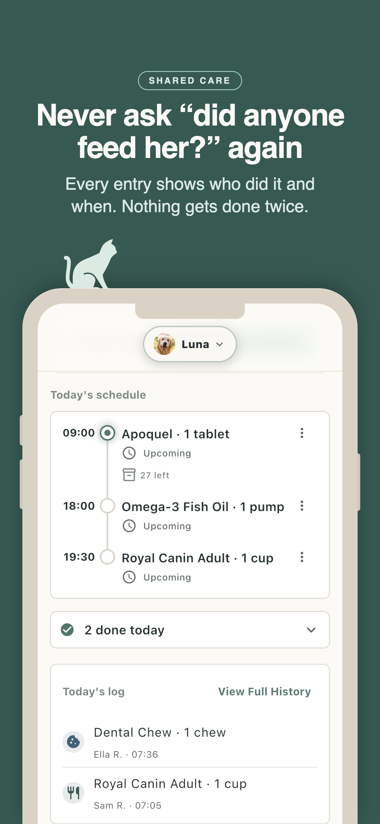 Screenshot 1 of SteadyTails: Pet Care Planner