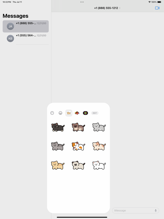 Screenshot #4 pour Colorful cat stickers