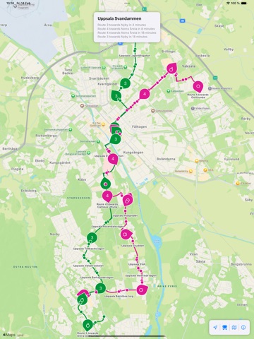 UL live map iPad screenshot
