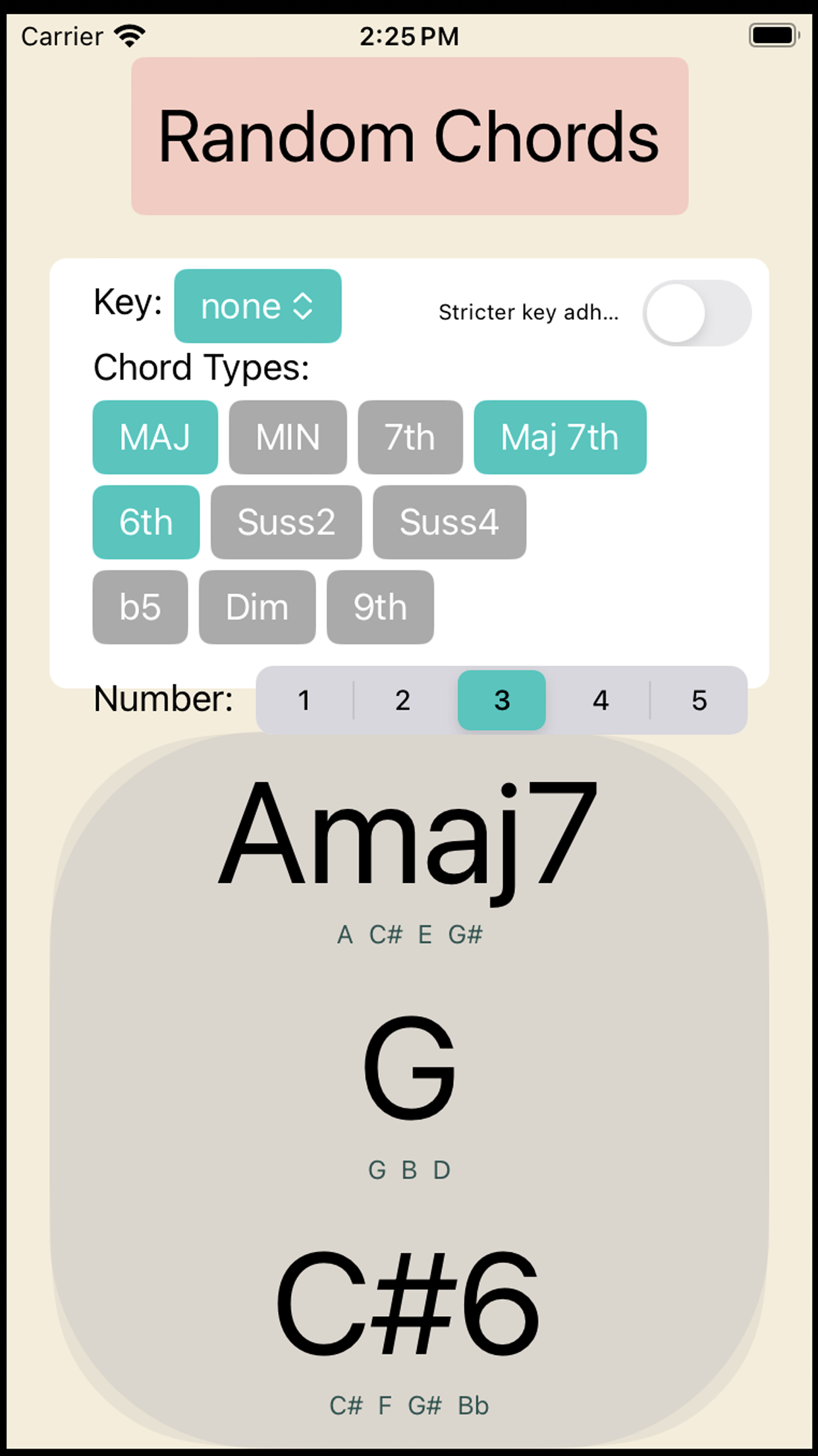 David's Random Chords