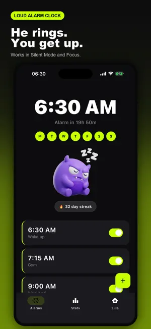 Wakezilla: Alarm & Missions screenshot 4