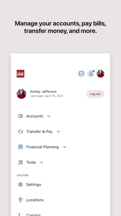 Credit Union ONE (Michigan) iPhone screenshot 5 - Finance app
