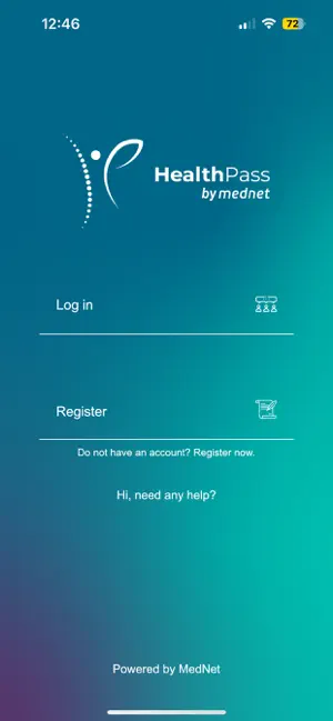 HealthPass by MedNet iPhone screenshot 2